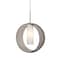 Besa Lighting Plato Cord Pendant, Smoke/Opal, Satin Nickel Finish, 1x5W LED 1JT-PLATOSM-LED-SN - alternate 1